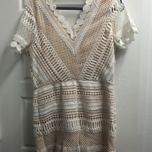 Blu pepper white romper